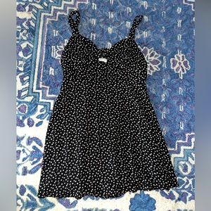 Floral ditsy tie front dress.